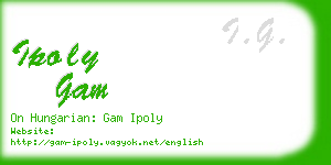 ipoly gam business card